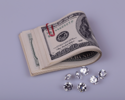 Investment in diamonds worth more than cash money in your bank account